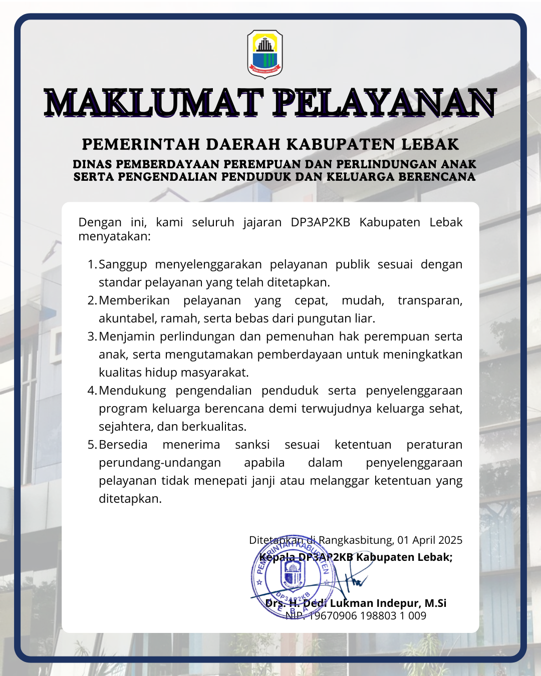 maklumat pelayanan